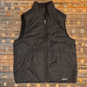 Small Free Country Men's Black Sherpa Lined Quilted Vest